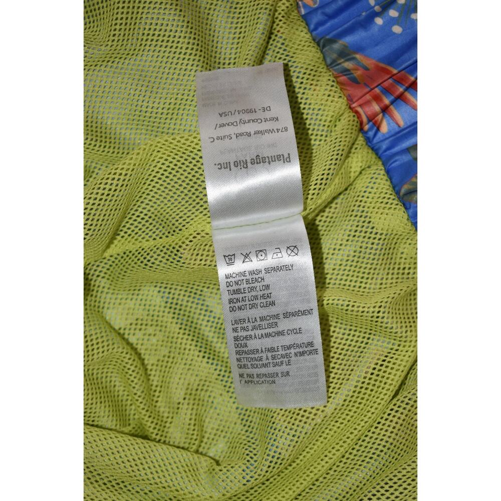 B2 NWOT FARM RIO Multicolor Patchwork Print Ruffled Windbreaker Jacket Size L - Picture 8 of 8